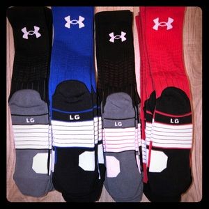 🎉X3 Under Armour Elite Style Cushion Sock Men’s L